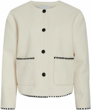 VILA Prechodná bunda 'Kaya'  nebielená / čierna