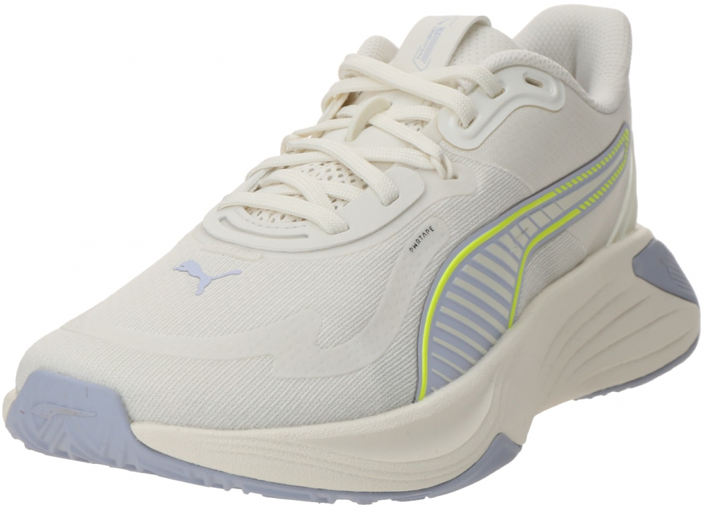 PUMA Športová obuv 'PWR Hybrid'  neónovo žltá / orgovánová / biela / šedobiela