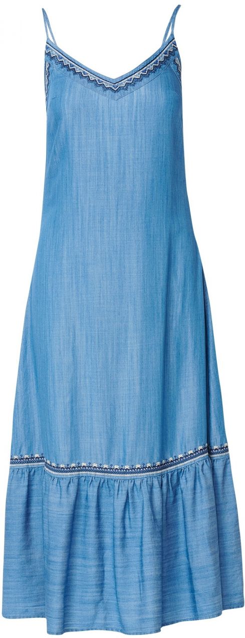 KOROSHI Letné šaty  námornícka modrá / modrá denim / biela