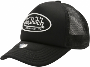 Von Dutch Originals Čiapka 'TAMPA'  čierna / biela