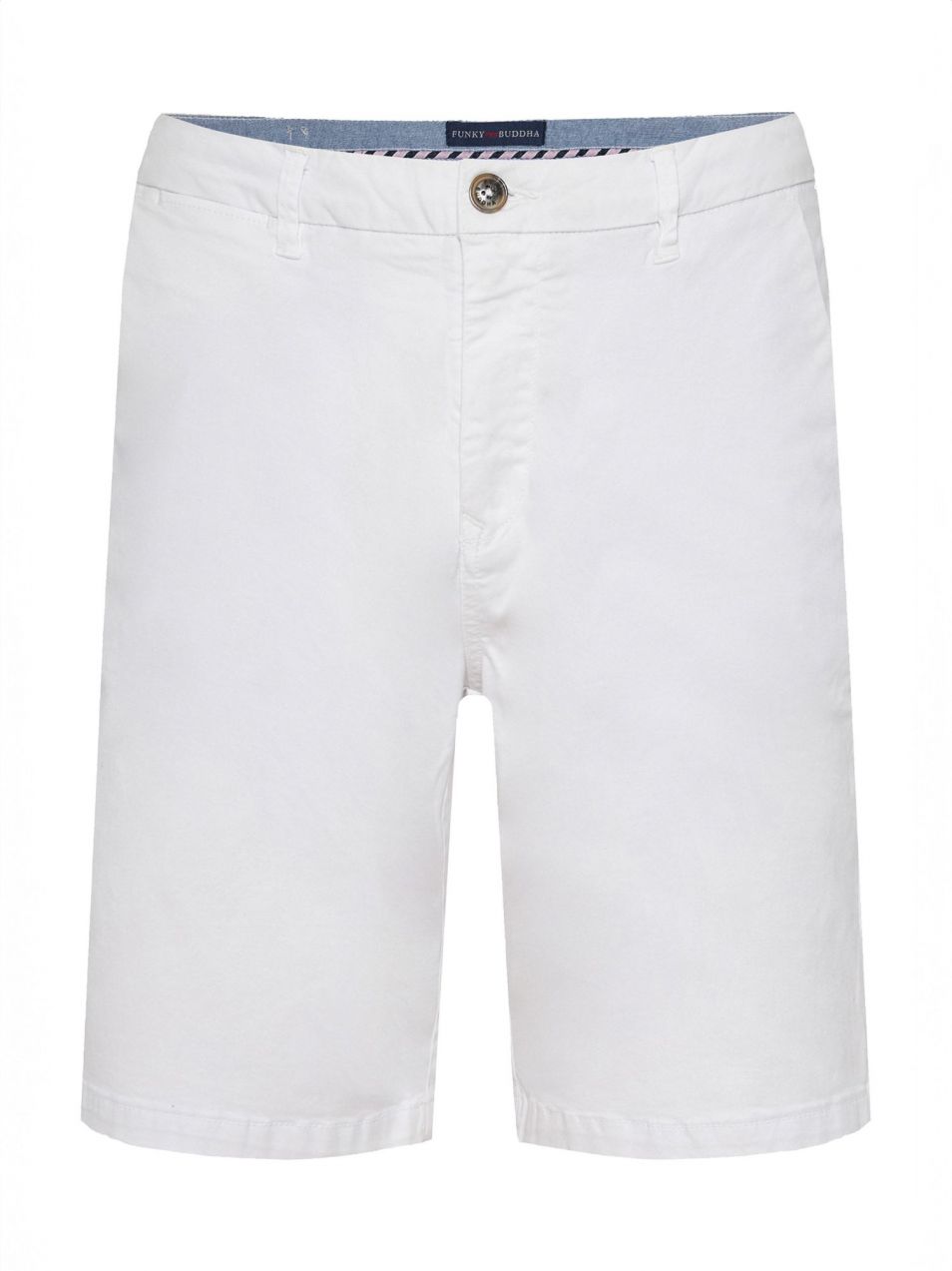 Funky Buddha Chino nohavice  biela