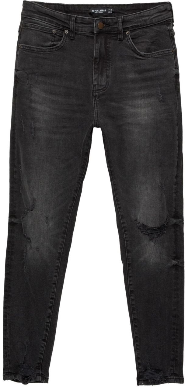 Pull&Bear Džínsy  čierny denim