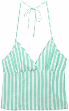 Pull&Bear Top 'PACIFIC'  svetlozelená / biela