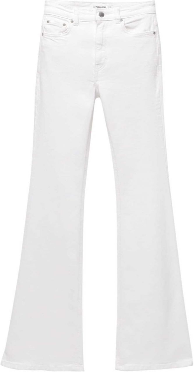 Pull&Bear Džínsy  biely denim