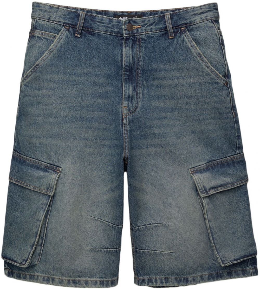 Pull&Bear Rifľové kapsáče  tmavomodrá