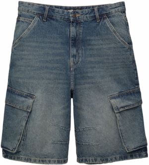 Pull&Bear Rifľové kapsáče  tmavomodrá