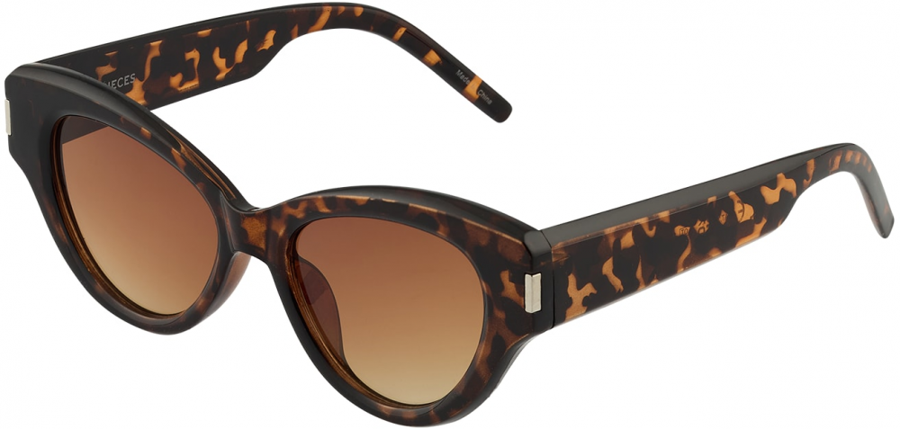 PIECES Slnečné okuliare 'PCTINA'  sépiová / čierna