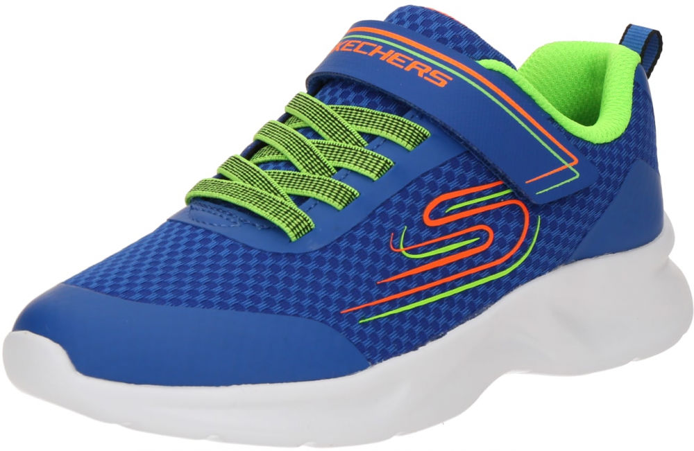 SKECHERS Tenisky 'DYNAMATIC - SWIFT TREAD'  tmavomodrá / jablková / oranžová