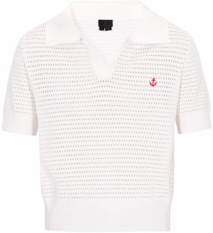 DreiMaster Klassik Sveter 'Classic Look'  červená / šedobiela