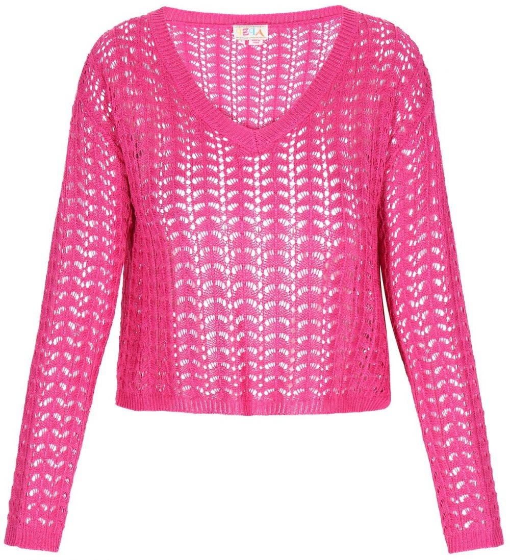 IZIA Sveter 'Boho'  fuksia
