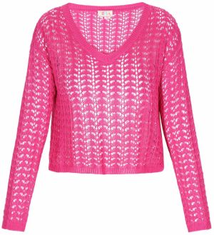 IZIA Sveter 'Boho'  fuksia