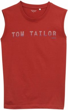 TOM TAILOR Tričko  modrá / červená / biela