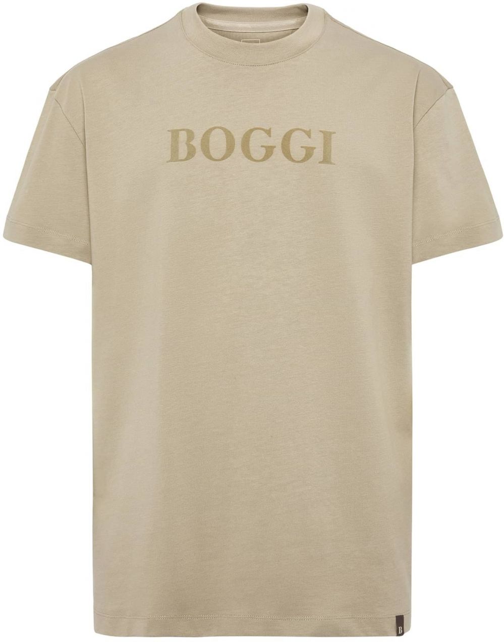 Boggi Milano Tričko  tmavošedá / sivobéžová