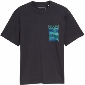 TOM TAILOR DENIM Tričko  tyrkysová / azúrová / tmavosivá