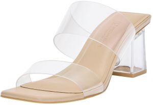 Pull&Bear Šľapky  piesková / priehľadná