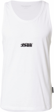 JACK & JONES Tričko 'JCOSago'  čierna / biela