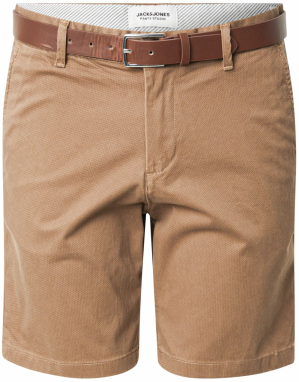 JACK & JONES Chino nohavice 'JPSTMARCO LEGACY'  hnedá / brokátová