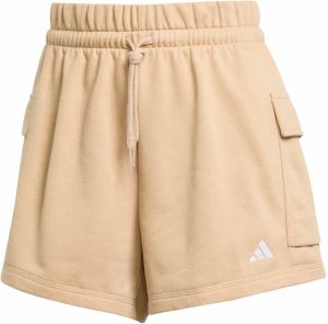 ADIDAS SPORTSWEAR Športové nohavice 'Essentials'  piesková / biela