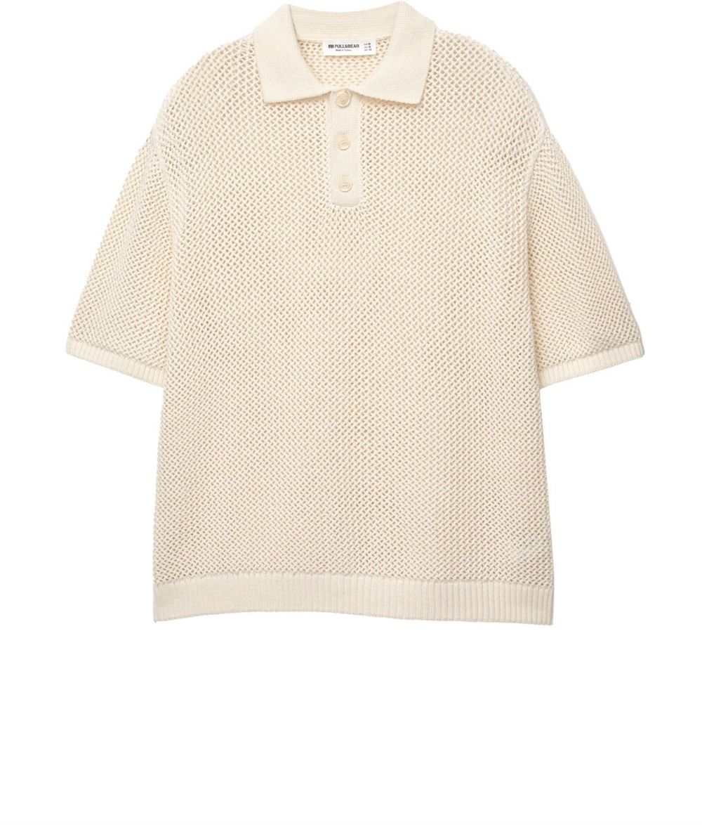 Pull&Bear Tričko  biela ako vlna