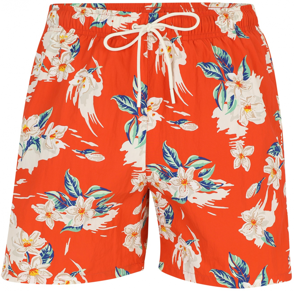Tommy Hilfiger Underwear Plavecké šortky  tmelová / enciánová / tmavooranžová / biela