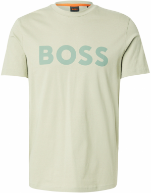 BOSS Tričko 'Thinking 1'  kaki / nefritová