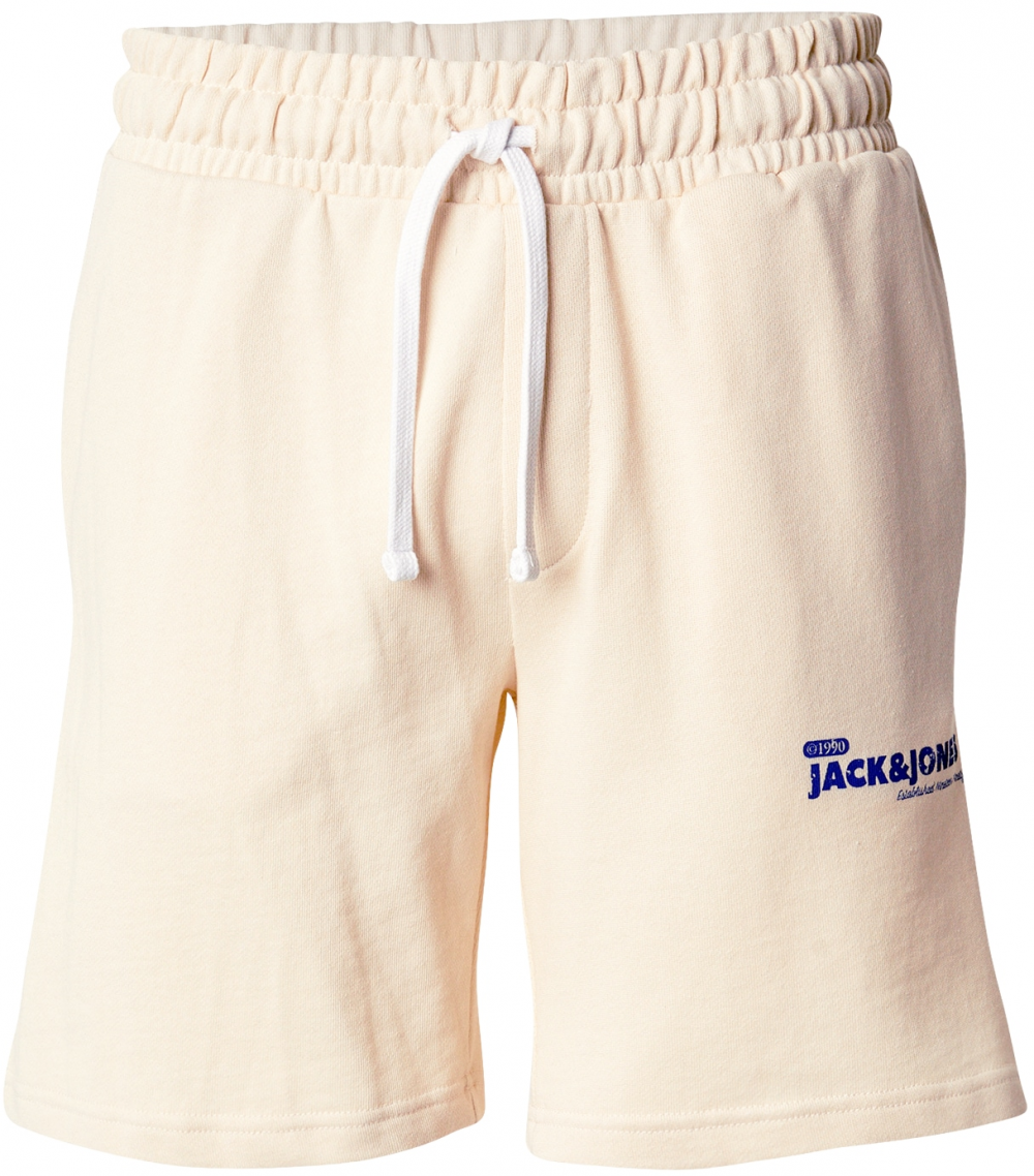 JACK & JONES Nohavice 'JPSTGORDON'  modrá / biela ako vlna