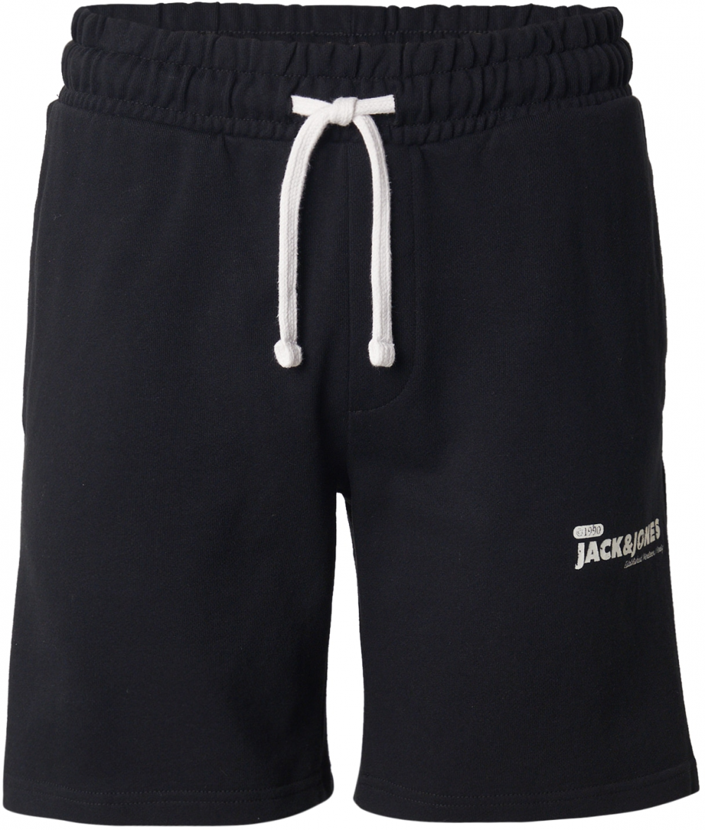 JACK & JONES Nohavice 'JPSTGORDON'  čierna / biela