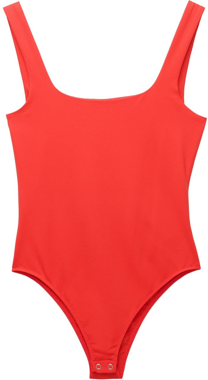 Pull&Bear Body  oranžovo červená