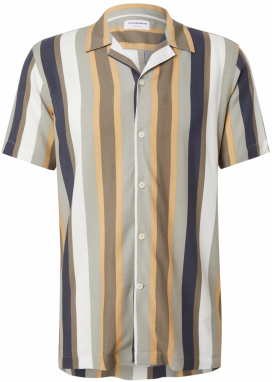 Lindbergh Košeľa  námornícka modrá / sivá / kaki / biela