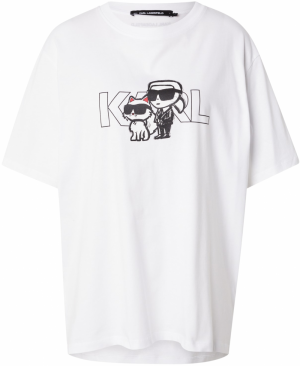 Karl Lagerfeld Tričko  červená / čierna / biela