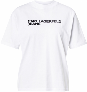 KARL LAGERFELD JEANS Tričko  čierna / biela