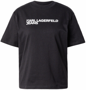 KARL LAGERFELD JEANS Tričko  čierna / biela