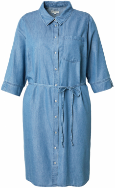 ONLY Carmakoma Košeľové šaty 'CARBea'  modrá denim