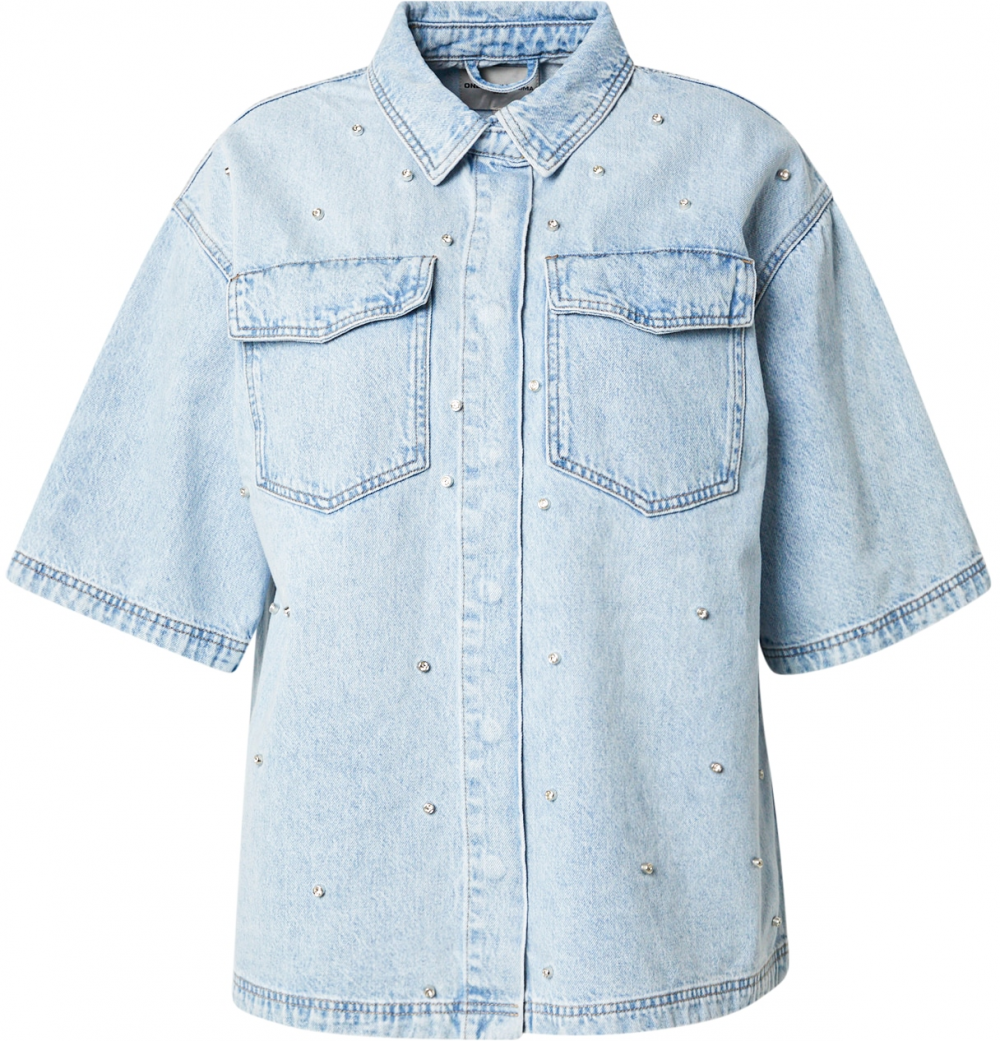 ONLY Carmakoma Blúzka  modrá denim