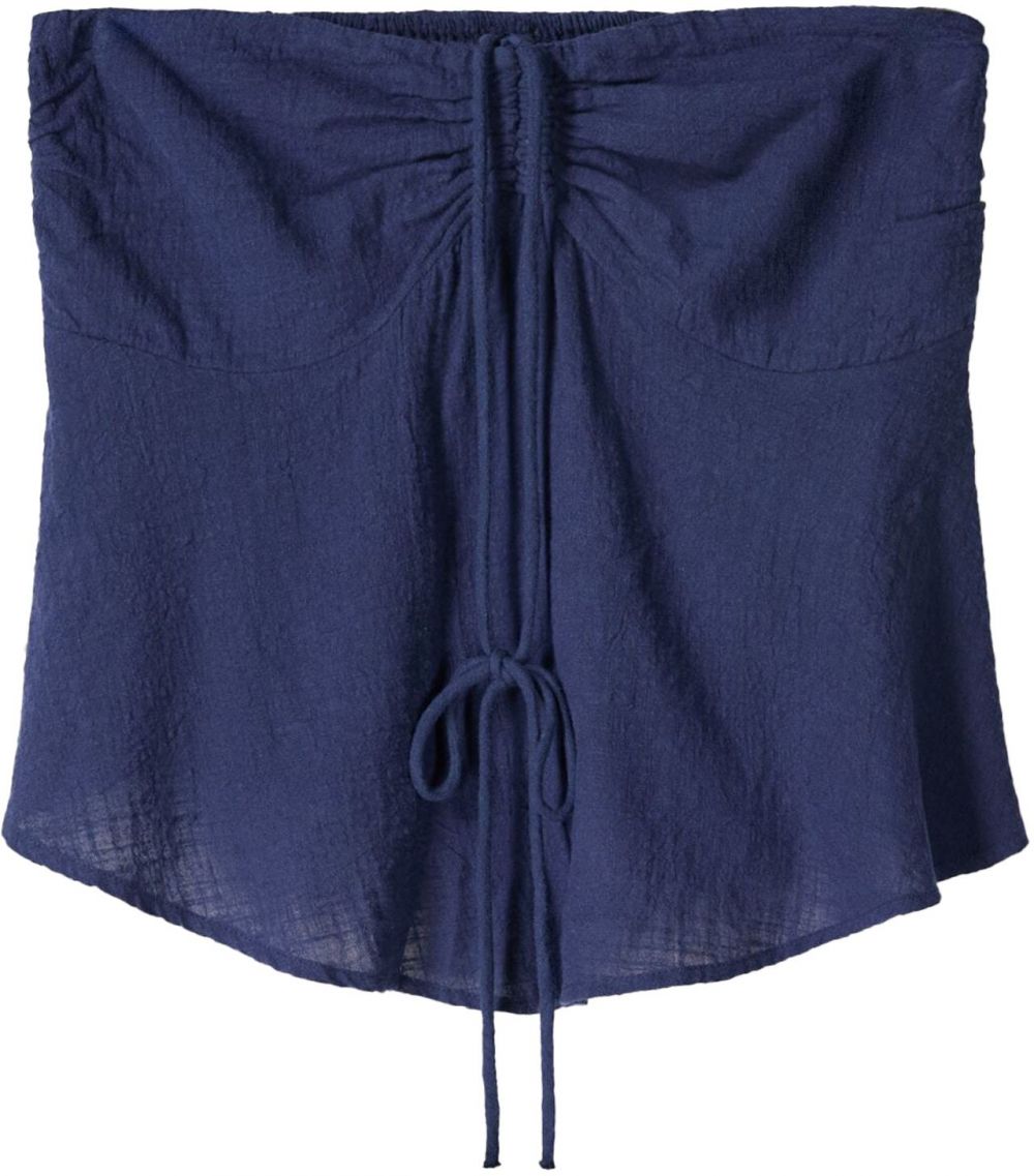 Bershka Top  tmavomodrá