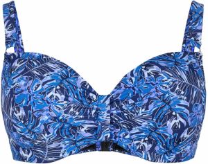 Swim by Zizzi Bikinový top  námornícka modrá / indigo / modrosivá