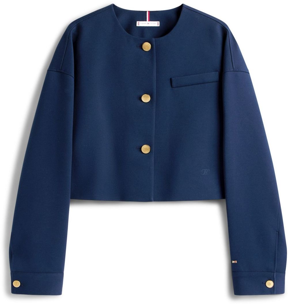 TOMMY HILFIGER Blejzer  tmavomodrá