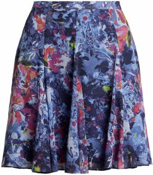 Lauren Ralph Lauren Sukňa  námornícka modrá / tmavomodrá / svetlozelená / pitaya
