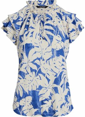 Lauren Ralph Lauren Blúzka  modrá / biela
