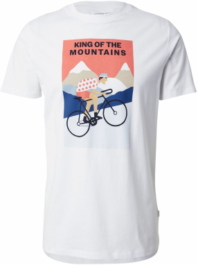 Lindbergh Tričko 'Cycling'  modrá / koralová / čierna / biela