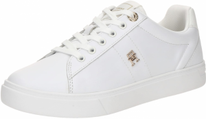 TOMMY HILFIGER Nízke tenisky 'ESSENTIAL'  zlatá / biela
