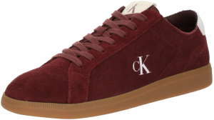 Calvin Klein Jeans Nízke tenisky  tmavočervená / biela