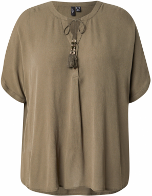 Vero Moda Curve Blúzka 'VMCBENTE'  olivová