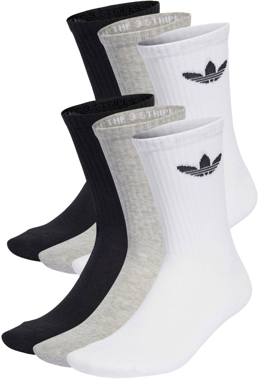 ADIDAS ORIGINALS Ponožky 'Trefoil Cushion'  sivá / čierna / biela