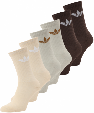 ADIDAS ORIGINALS Ponožky 'Trefoil'  béžová / čokoládová / svetlosivá