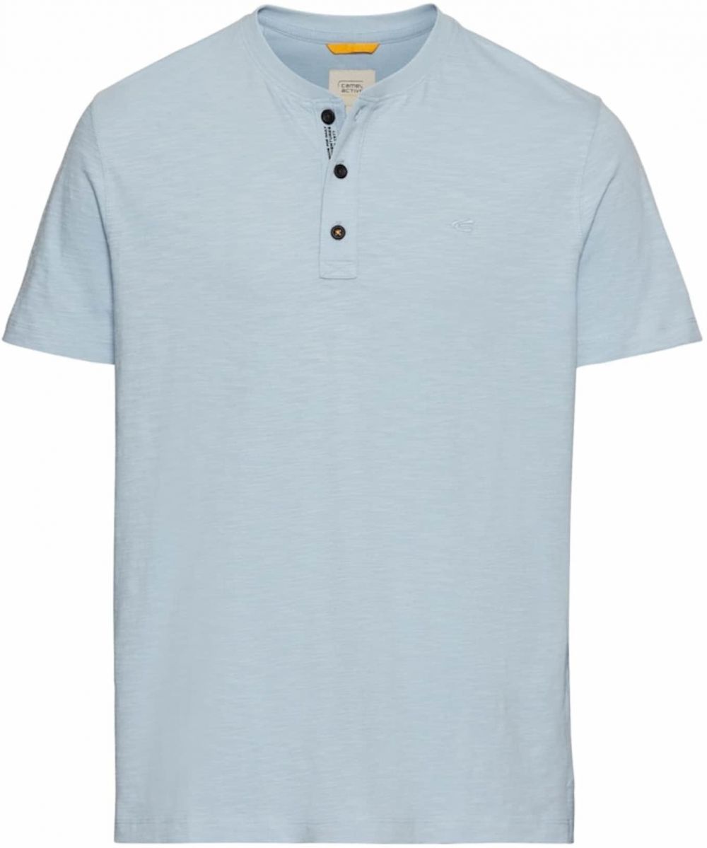 CAMEL ACTIVE Tričko 'Henley'  modrosivá