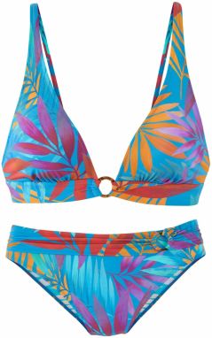 LASCANA Bikiny  modrá / svetlofialová / oranžová / červená