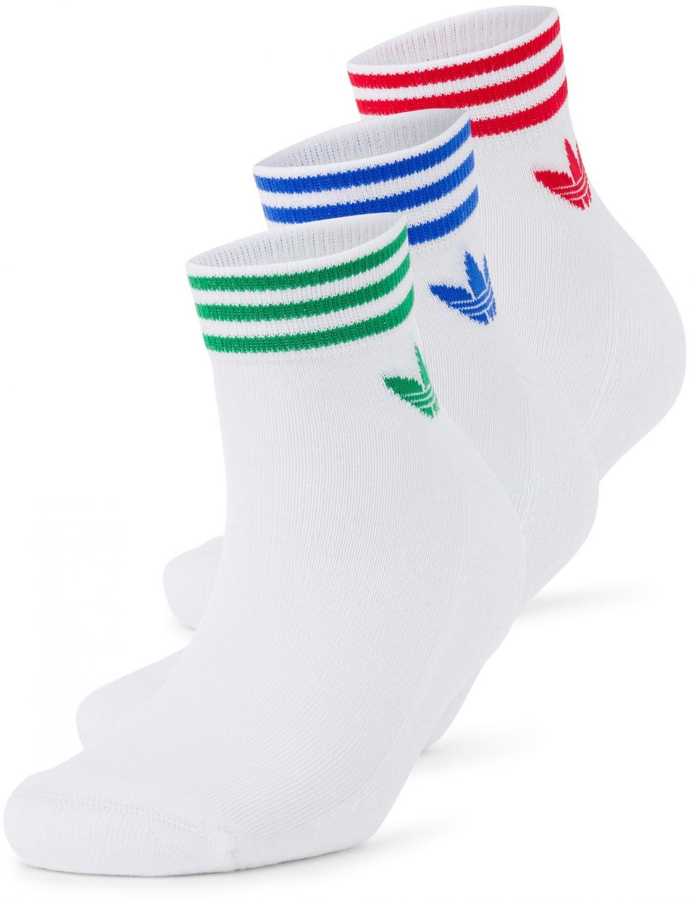 ADIDAS ORIGINALS Ponožky 'Island Club'  modrá / zelená / červená / biela