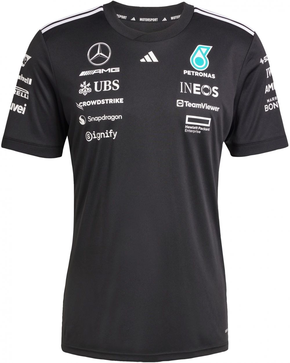 ADIDAS PERFORMANCE Funkčné tričko 'Mercedes - AMG Petronas Formula One Team'  svetlomodrá / čierna / biela