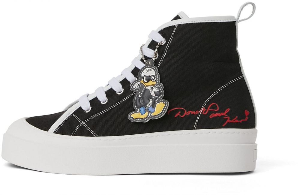 Karl Lagerfeld Členkové tenisky 'Disney x KL'  čierna